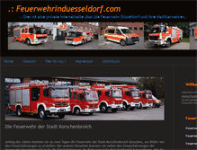 Tablet Screenshot of feuerwehrinduesseldorf.com